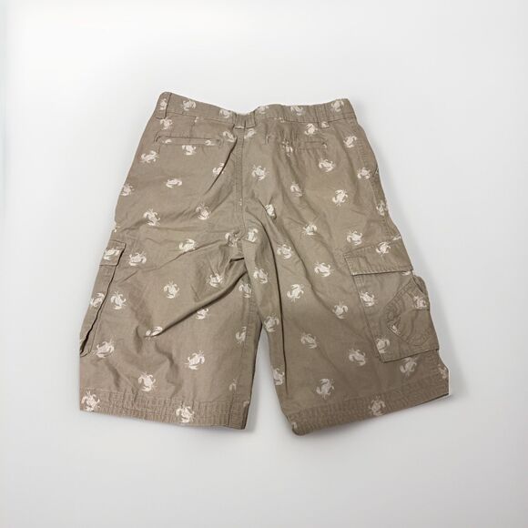Lands End Boys 12H Cargo Shorts Khaki Crabs Nautical Summer Adjustable Waist EUC - Picture 9 of 15
